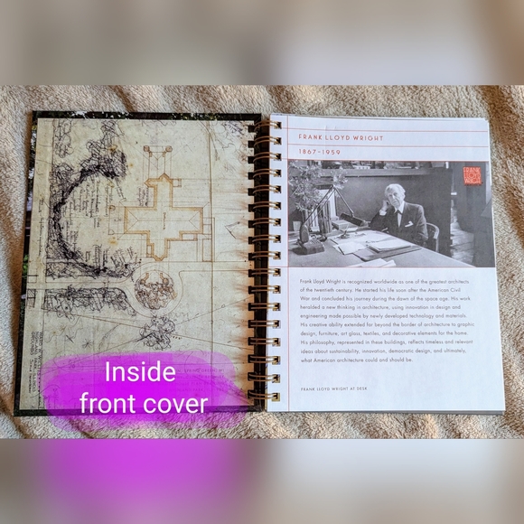 Gardner's Journal, BNWT, Frank Lloyd Wright cover art, brand new never used - Picture 10 of 12